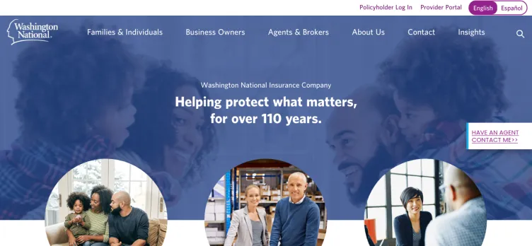 Screenshot Washington National Insurance Co