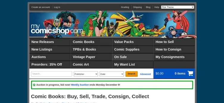 Screenshot MyComicShop