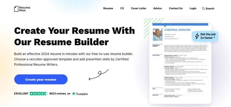 Screenshot Resume-Now
