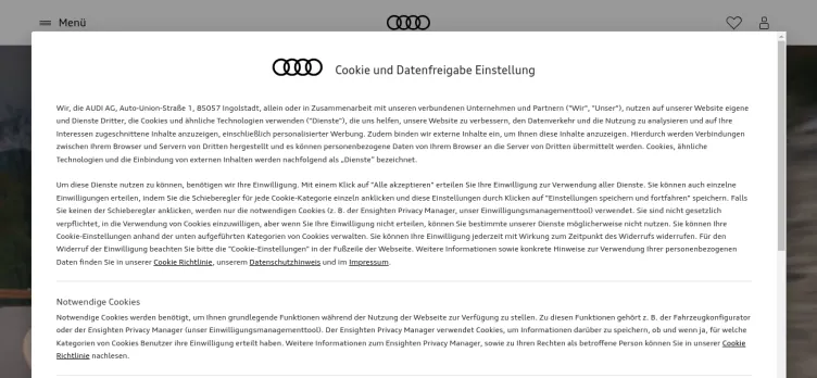 Screenshot Audi