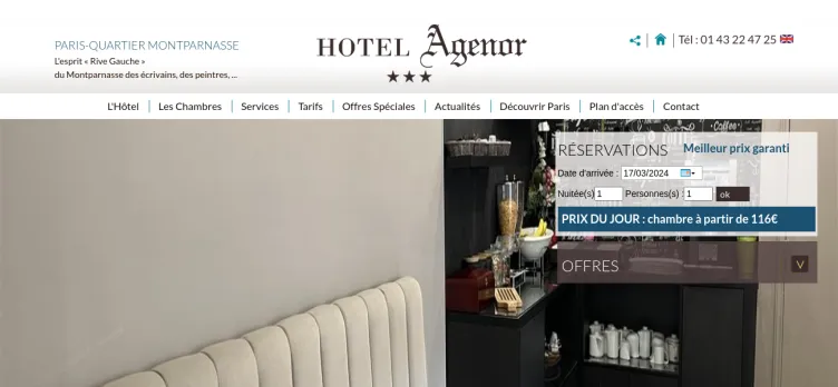 Screenshot Hotel Agenor