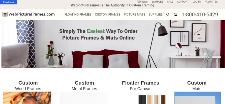 Screenshot WebPictureFrames.com