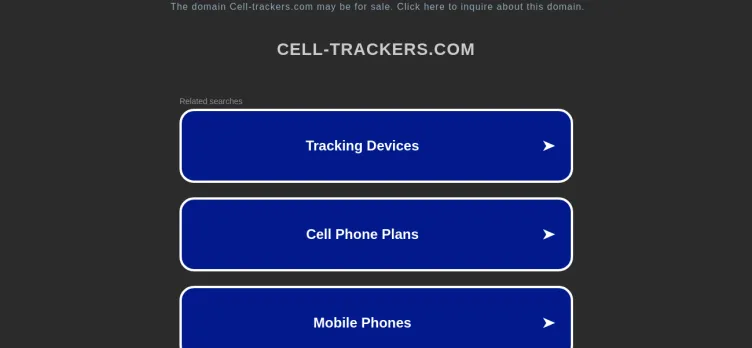 Screenshot Cell-Trackers.com