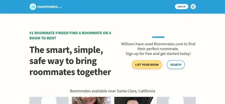 Screenshot Roommates.com
