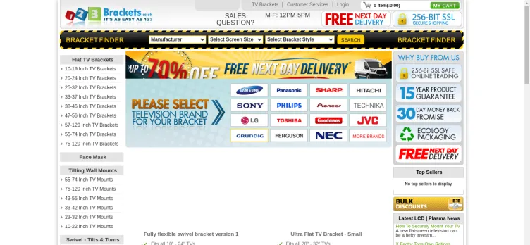 Screenshot 123brackets.co.uk