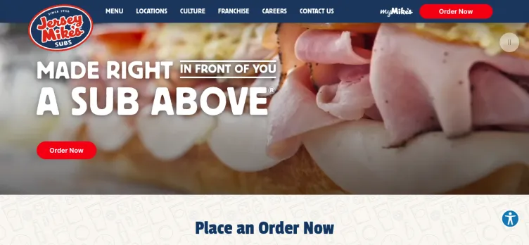 Screenshot Jersey Mike's Franchise Systems