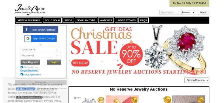 Screenshot JewelryRoom.com