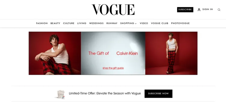 Screenshot Vogue