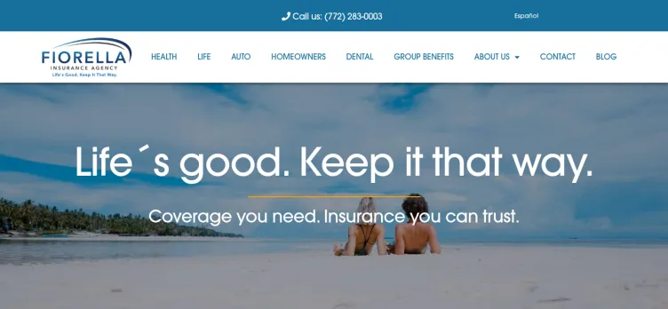 Screenshot Fiorella Insurance Agency
