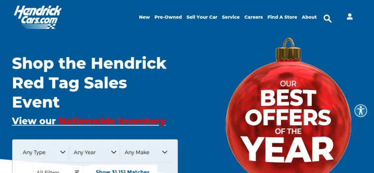 Screenshot Hendrick Automotive Group