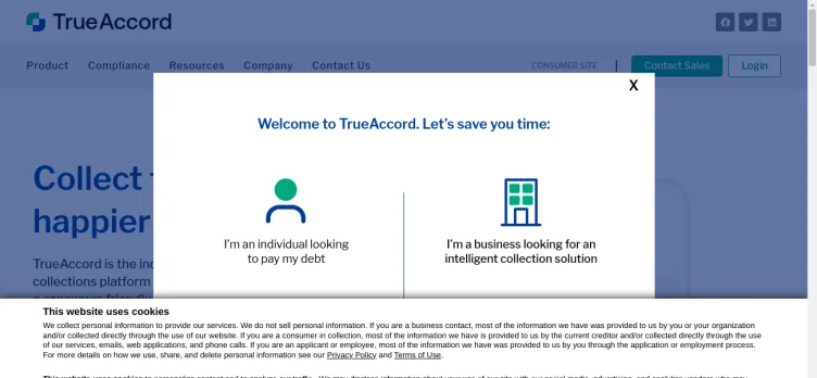 Screenshot TrueAccord