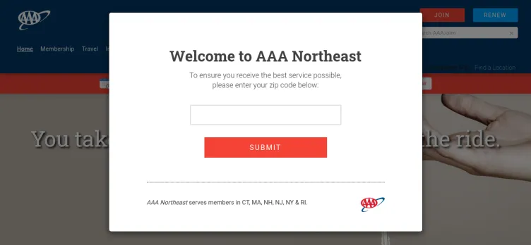 Screenshot AAA Northeast