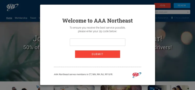 Screenshot AAA Northeast