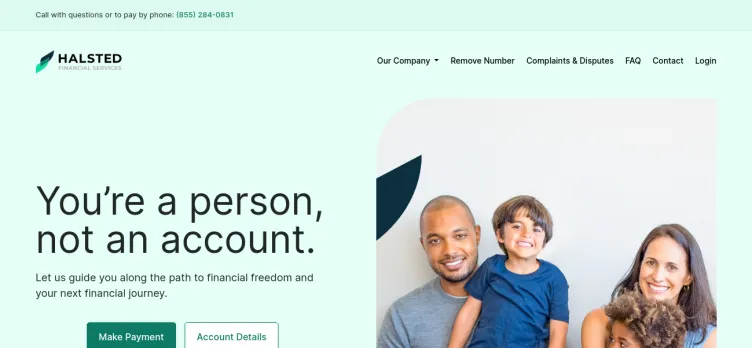 Screenshot Halsted Financial Services