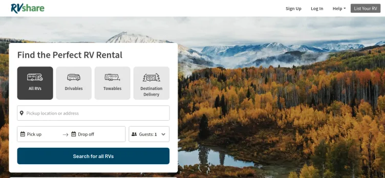Screenshot RVshare