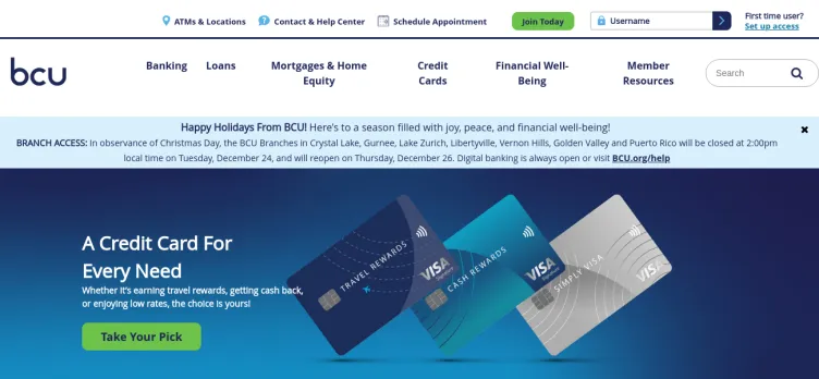 Screenshot Baxter Credit Union