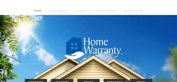 Screenshot Home Warranty of the Midwest