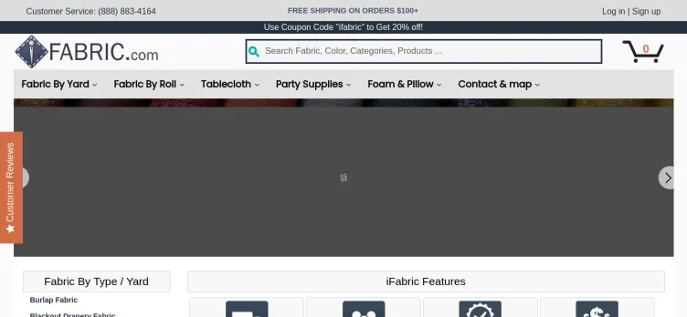 Screenshot iFabric.com