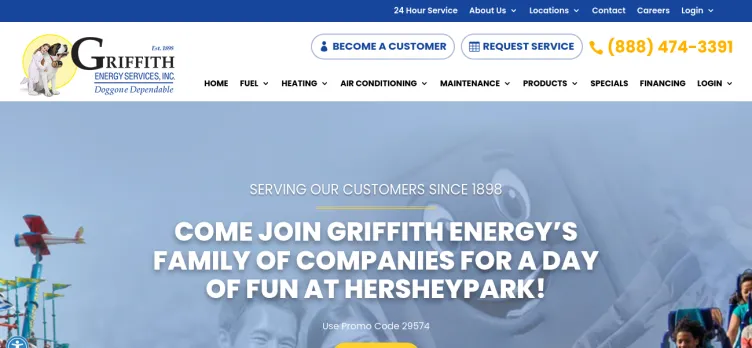 Screenshot Griffith Energy Services
