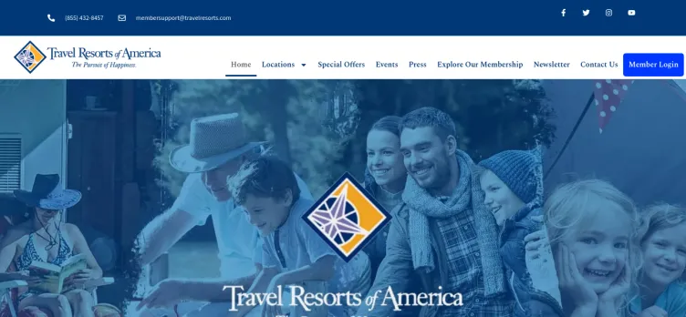 Screenshot Travel Resorts of America