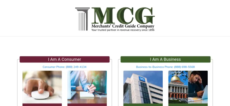 Screenshot Merchants' Credit Guide Company