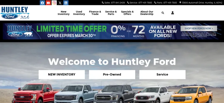 Screenshot Huntley Ford