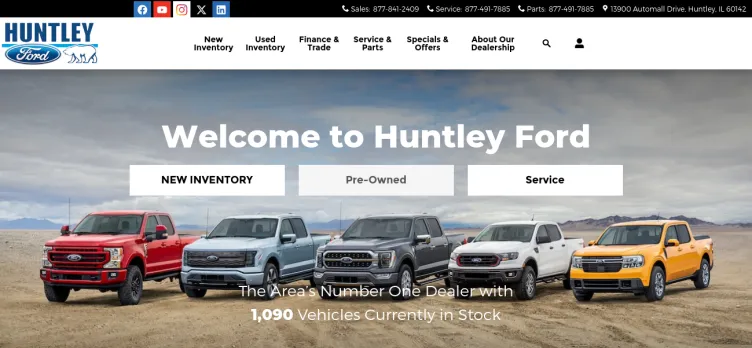 Screenshot Huntley Ford