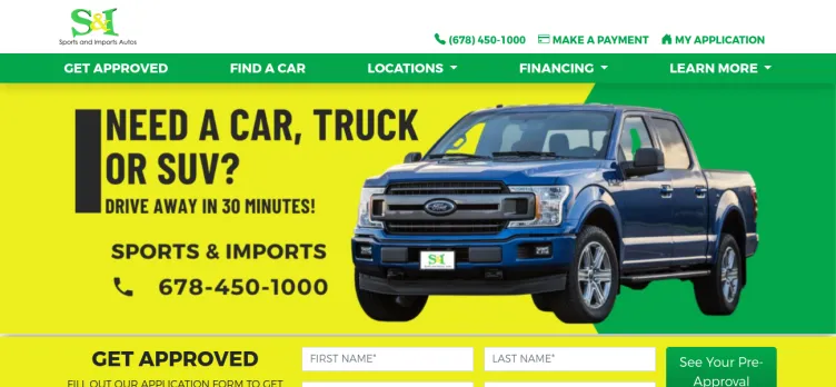 Screenshot Sports & Imports Autos of Gwinnett
