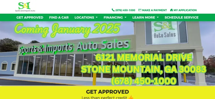 Screenshot Sports & Imports Autos of Gwinnett