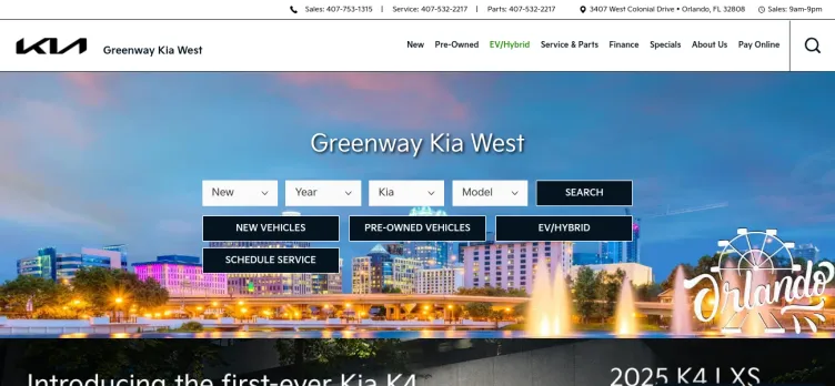 Screenshot Greenway Kia West