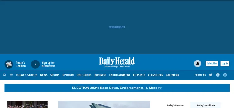 Screenshot Daily Herald Media Group