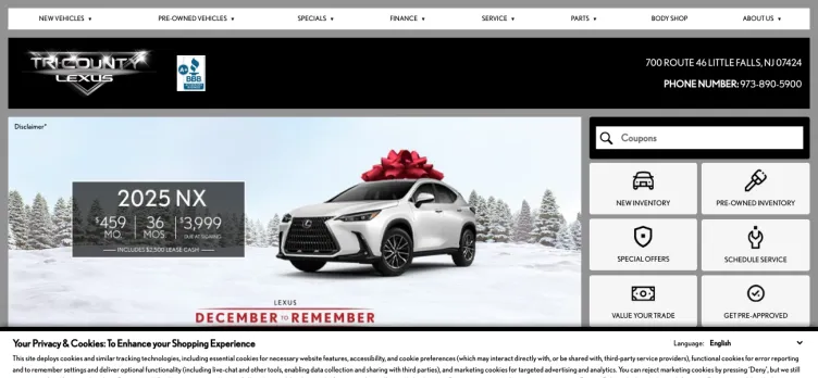 Screenshot Tri-County Lexus