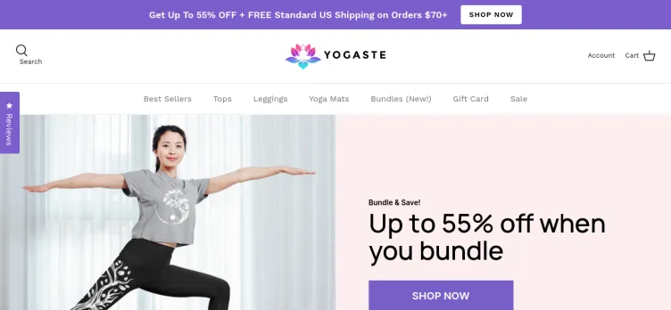 Screenshot Yogaste