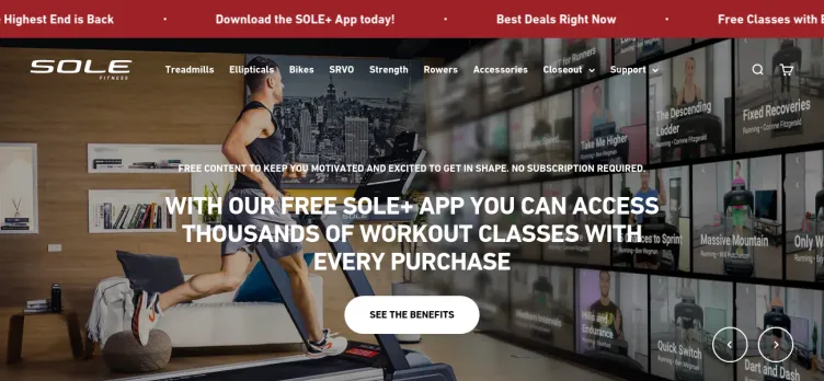 Screenshot Sole Fitness