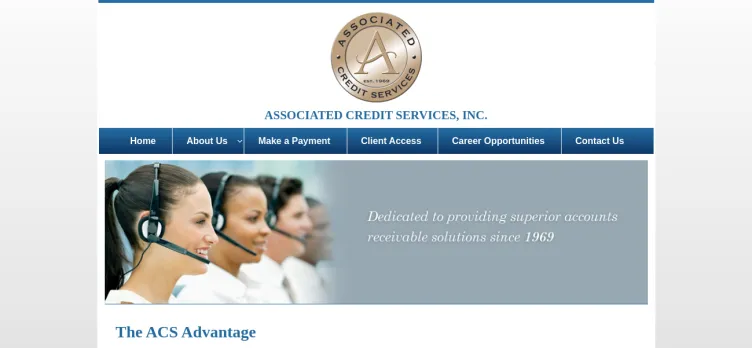 Screenshot Associated Credit Services
