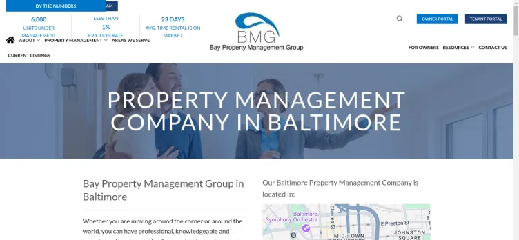 Screenshot Bay Property Management Group