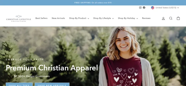 Screenshot Christian Lifestyle Collections