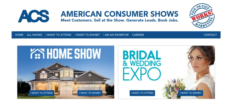 Screenshot American Consumer Shows