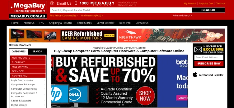 Screenshot Mega Buy Technology Superstore