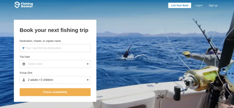 Screenshot FishingBooker