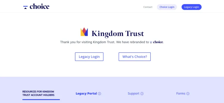 Screenshot Kingdom Trust