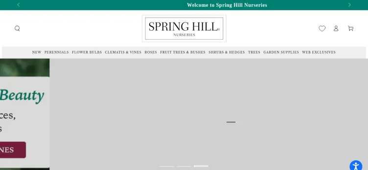 Screenshot Spring Hill Nursery