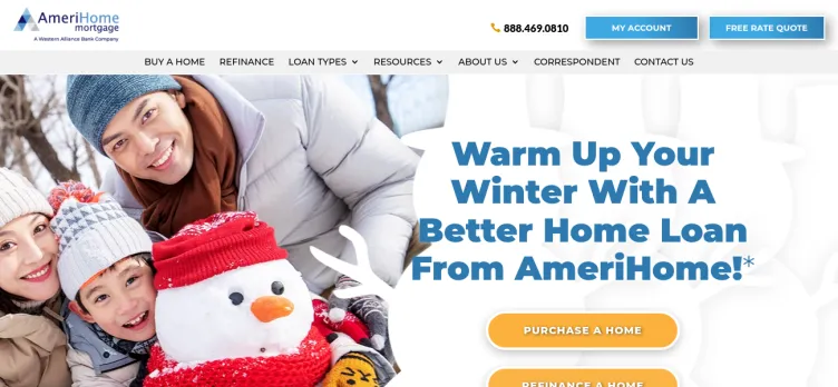 Screenshot AmeriHome Mortgage Company