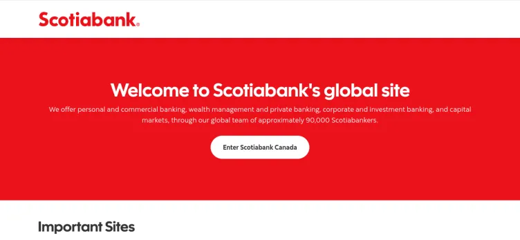 Screenshot Scotiabank