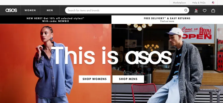 Screenshot ASOS