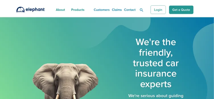 Screenshot Elephant Insurance Services