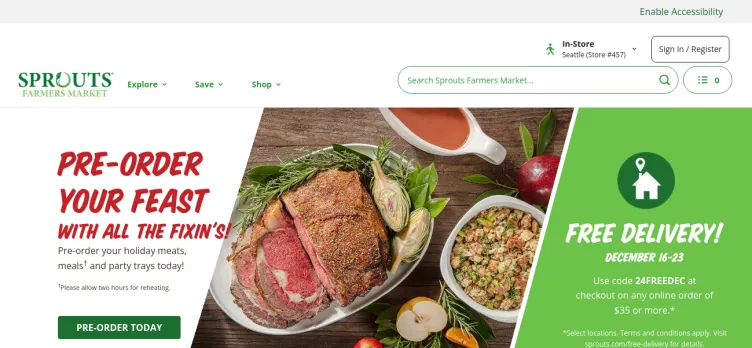 Screenshot Sprouts Farmers Market