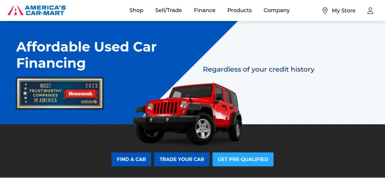 Screenshot America's Car Mart