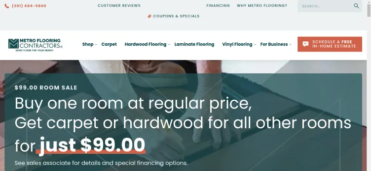 Screenshot Metro Flooring Contractors