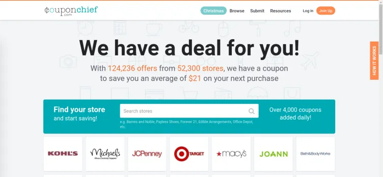 Screenshot CouponChief